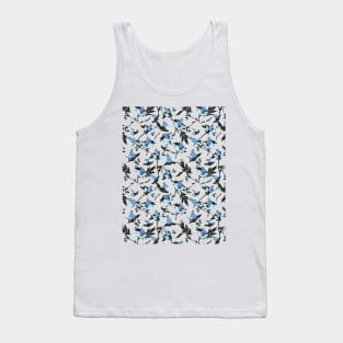 Abstract Easter Rabbit Floral Pattern II Tank Top